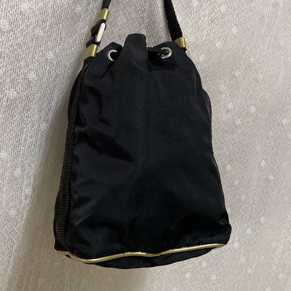 Prada Vintage Tessuto Nylon Duet Mini Bucket Bag In Black - Picture 6 of 17
